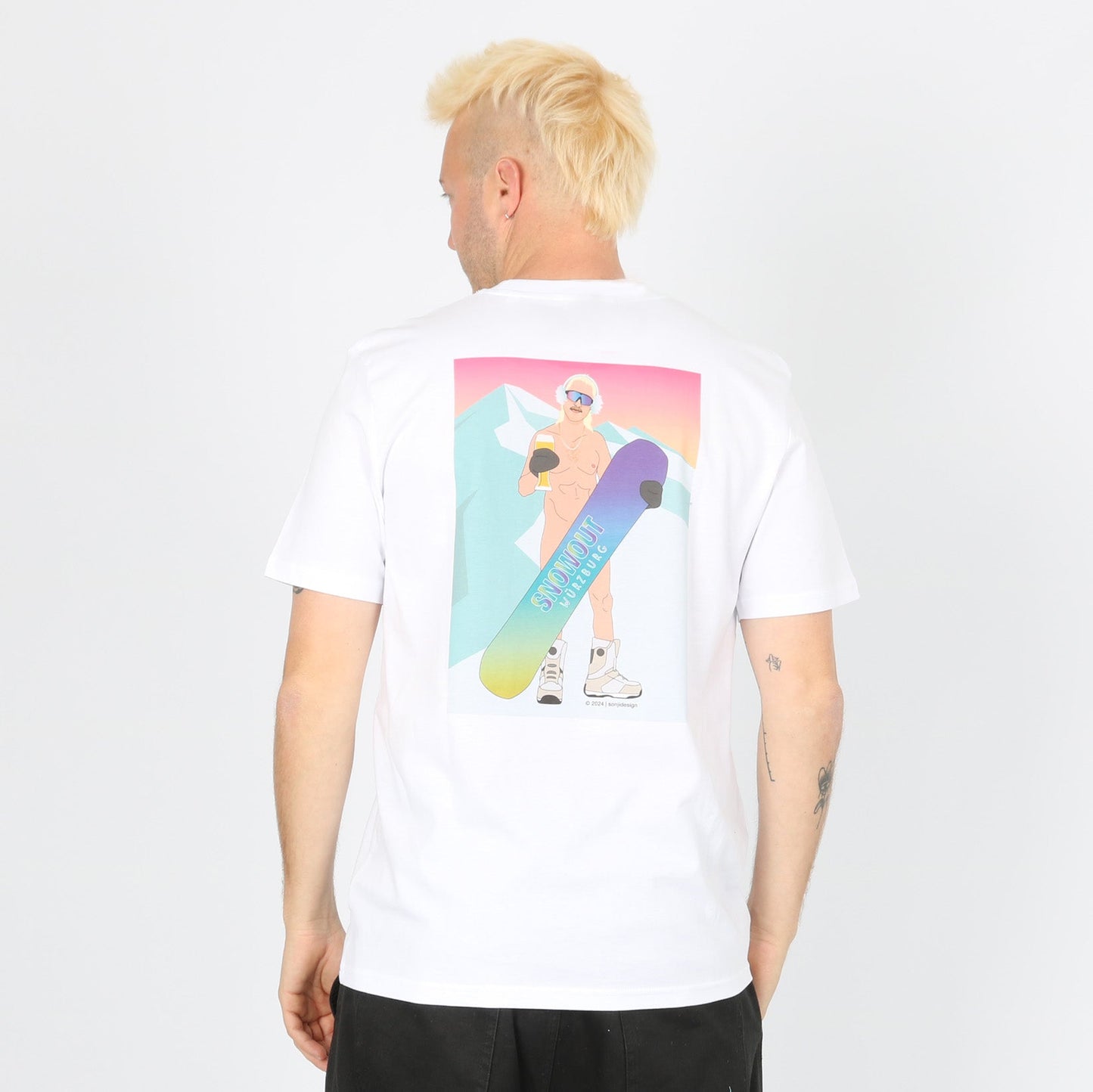 Blowout Organic Snowout T-Shirt - White Weiß Bild 1