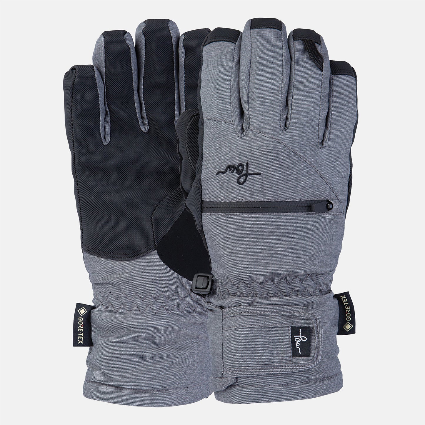 Pow Gloves W' Cascadia Gore-Tex Short - Grey Grau Bild 1