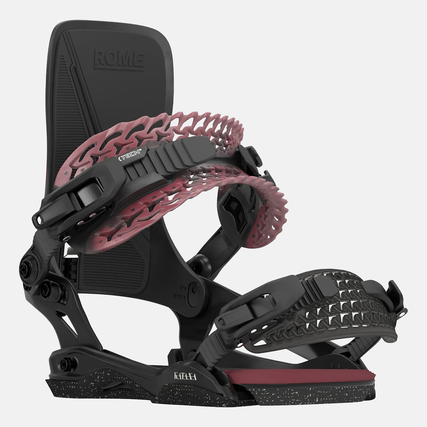 Rome W' Katana Bindung - Black / Burgundy Schwarz Bild 1