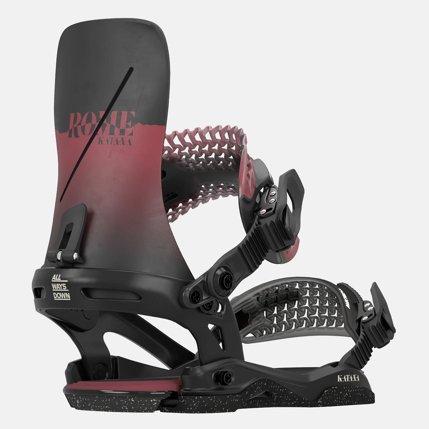 Rome W' Katana Bindung - Black / Burgundy Schwarz Bild 2