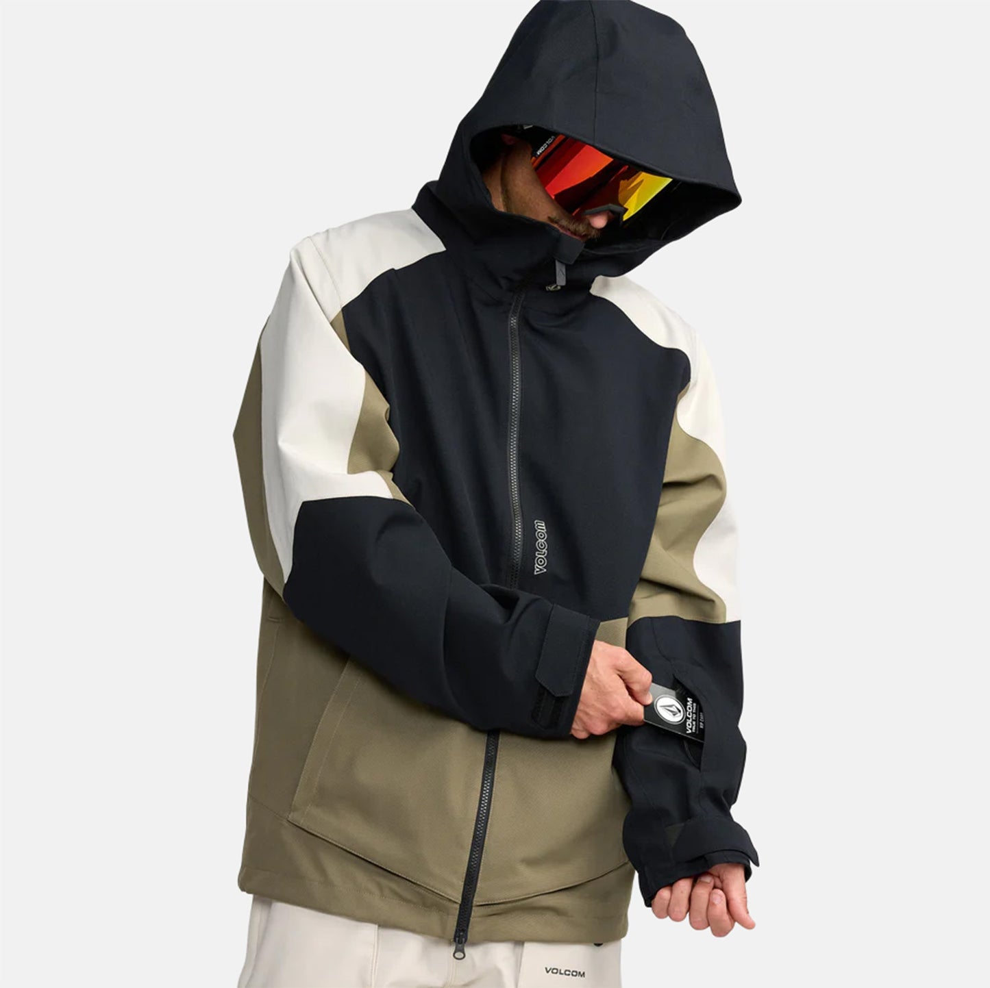 Volcom Brighton Full Zip Jacke - Military Grün Bild 3