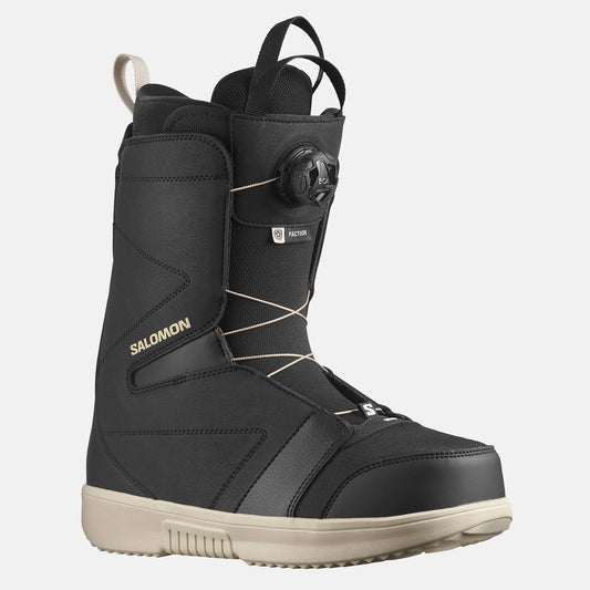 Salomon Faction Boa Boot - Black / Black / Rainy