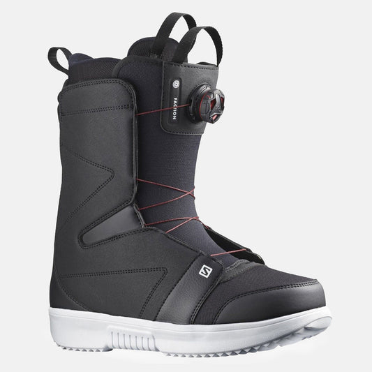 Salomon Faction Boa Boot - Black / Black / White