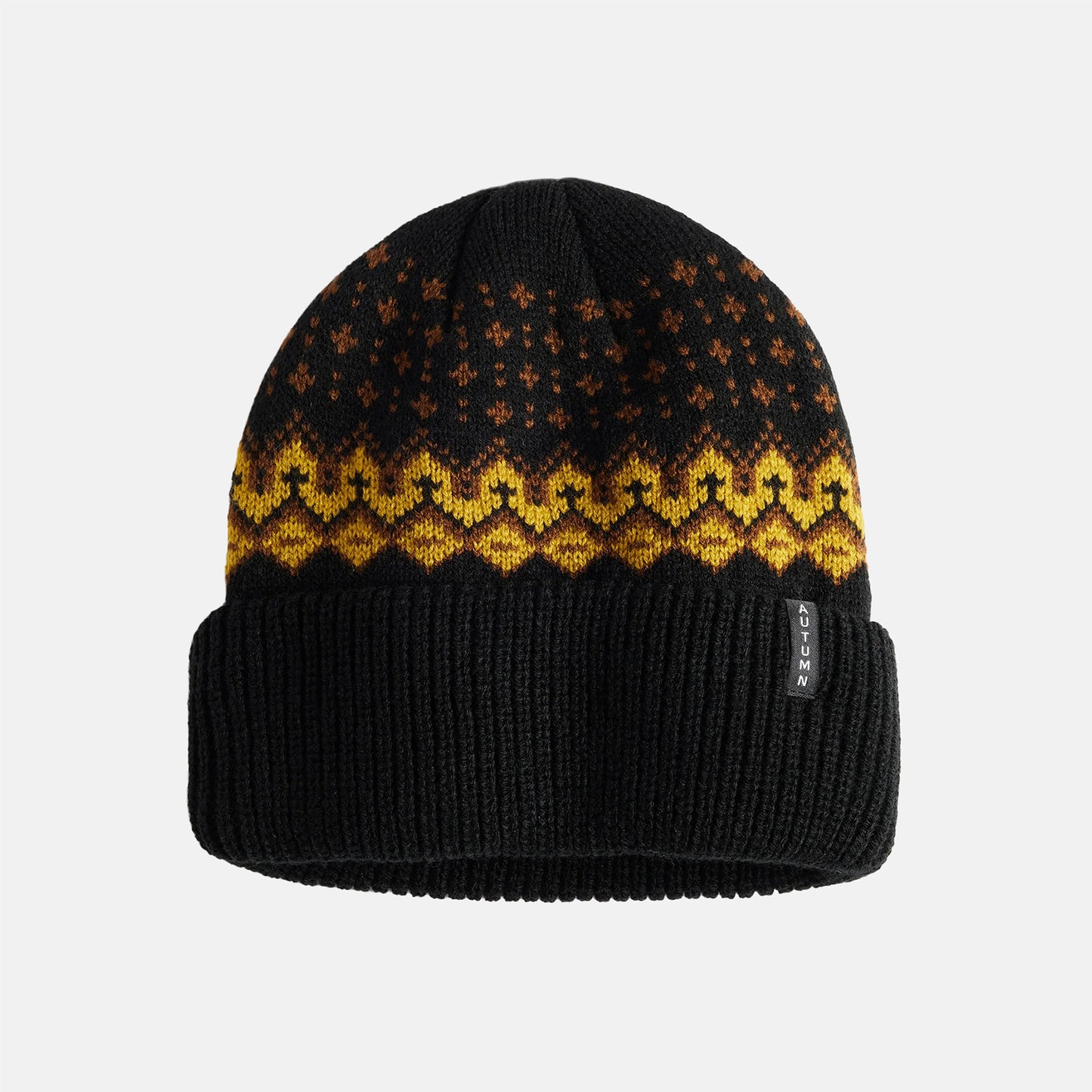 Autumn Fairisle Beanie - Black Schwarz Bild 1