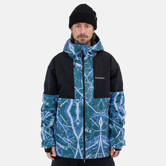 Beyond Medals Shirakaba 2L Fullzip Jacke - Print Blau Bild 1
