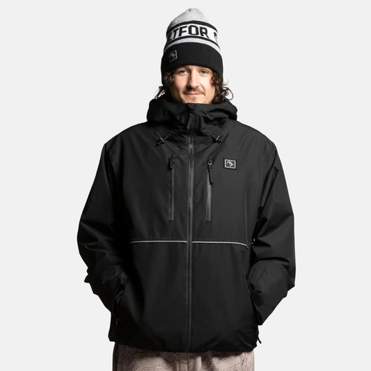 Brethren Apparel Apex Full Zip Jacke - Darkside Black Schwarz Bild 1