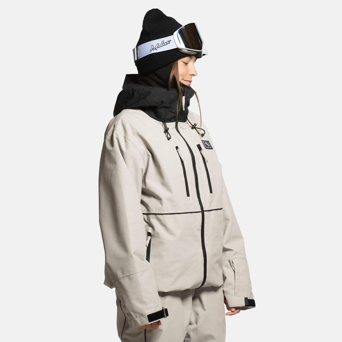 Brethren Apparel Aphex Full Zip Jacke - Stone Beige Braun Bild 2