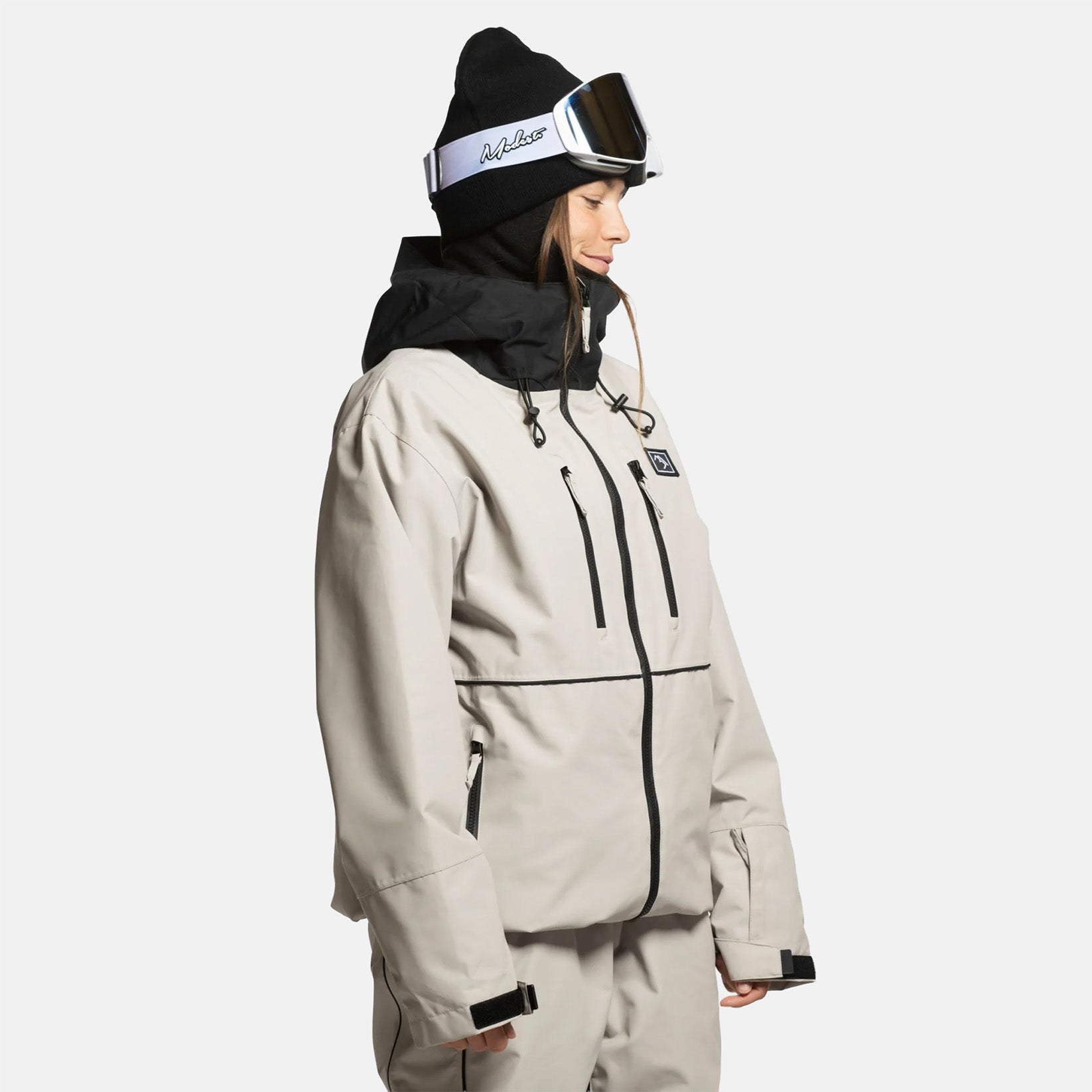 Brethren Apparel Aphex Full Zip Jacke - Stone Beige Braun Bild 2