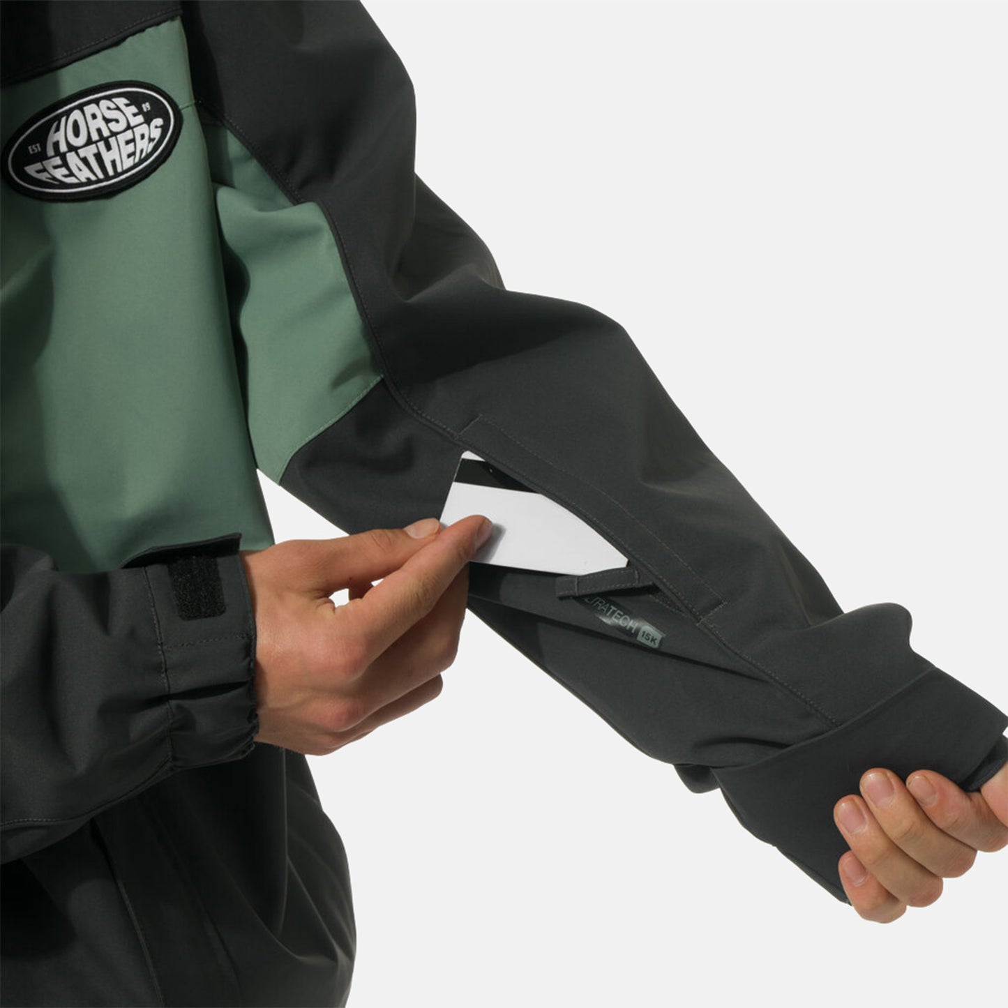 Horsefeathers Morris Jacke - Phantom / Iceberg Green Grün Bild 3