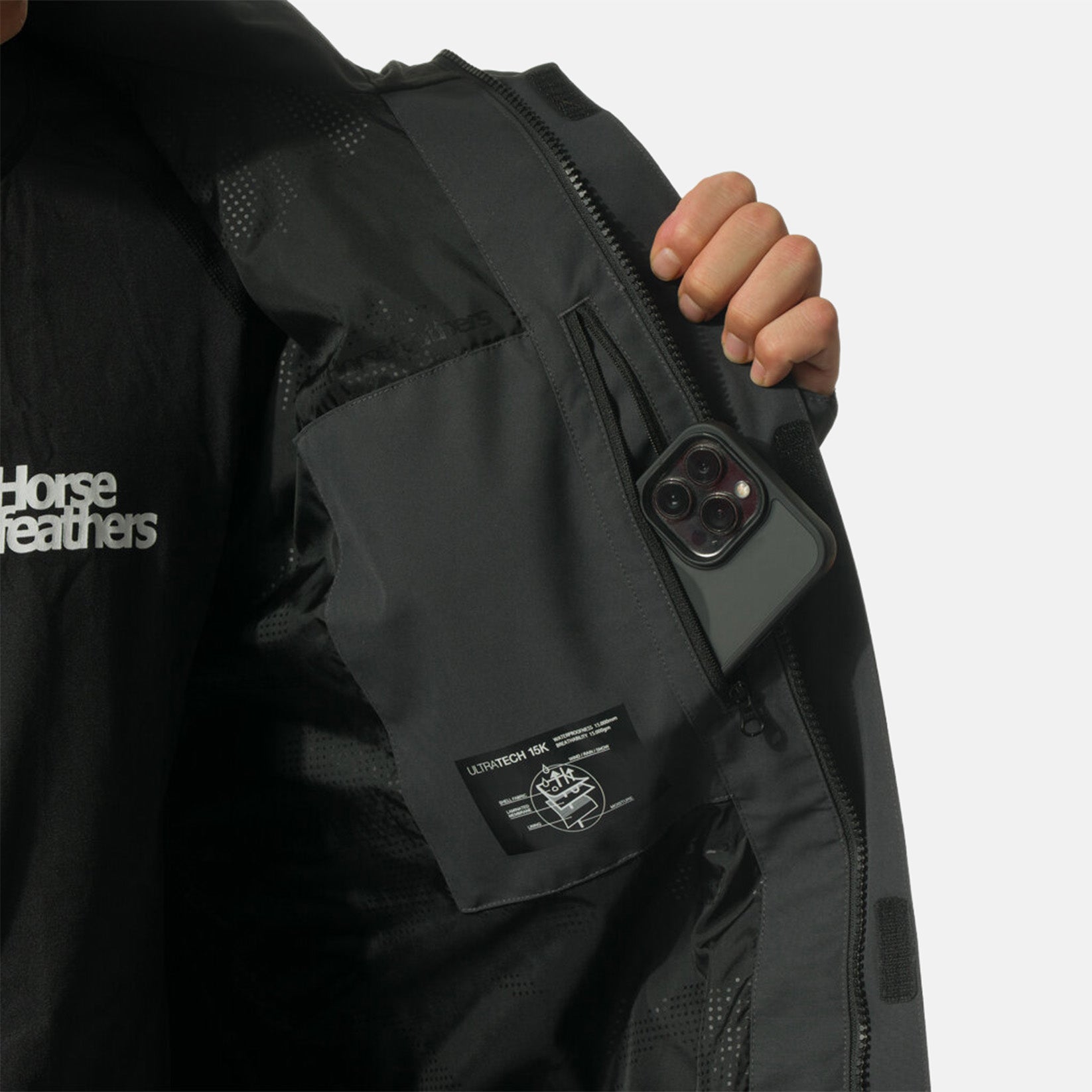 Horsefeathers Morris Jacke - Phantom / Iceberg Green Grün Bild 4