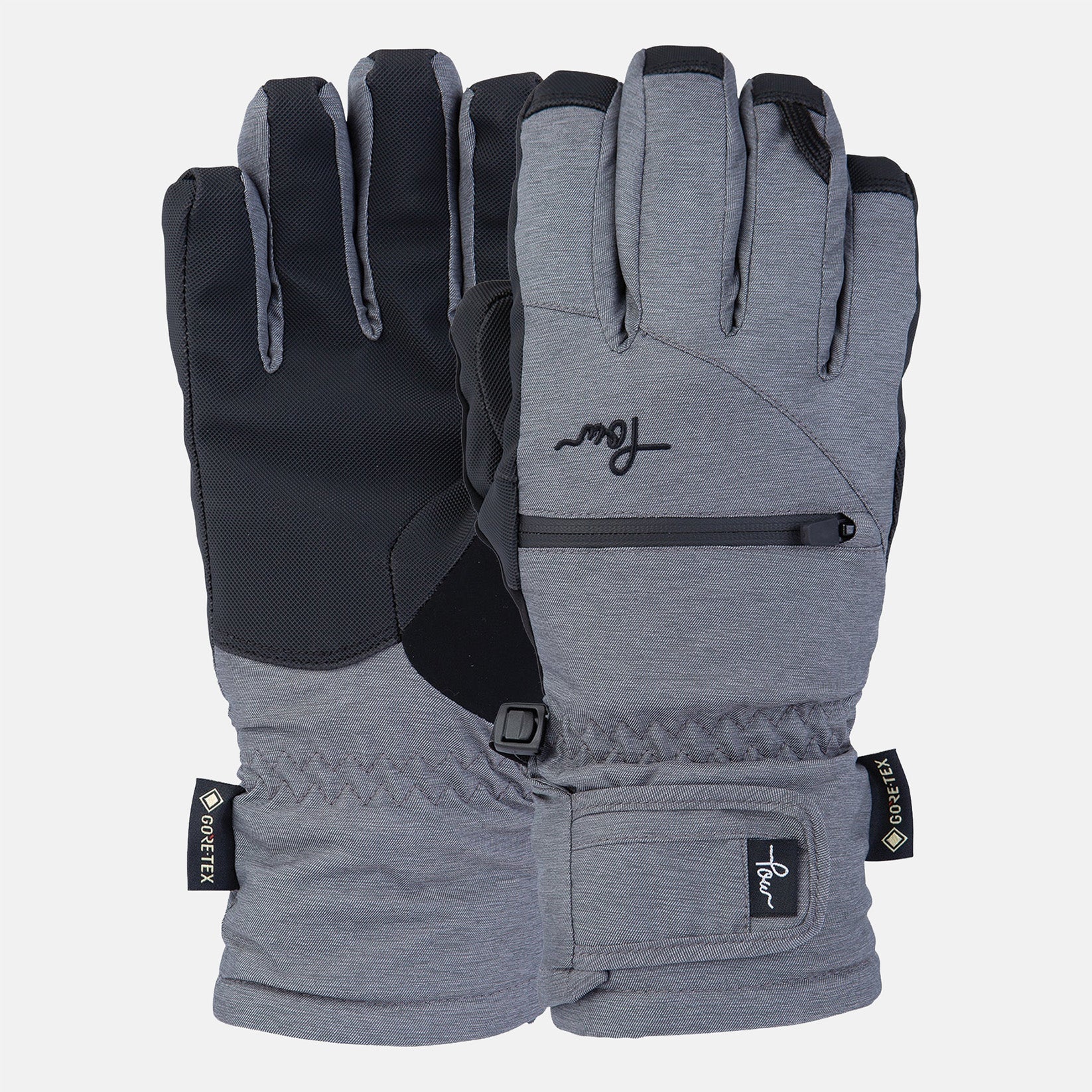 Pow Gloves W' Cascadia Gore-Tex Short - Grey Grau Bild 1