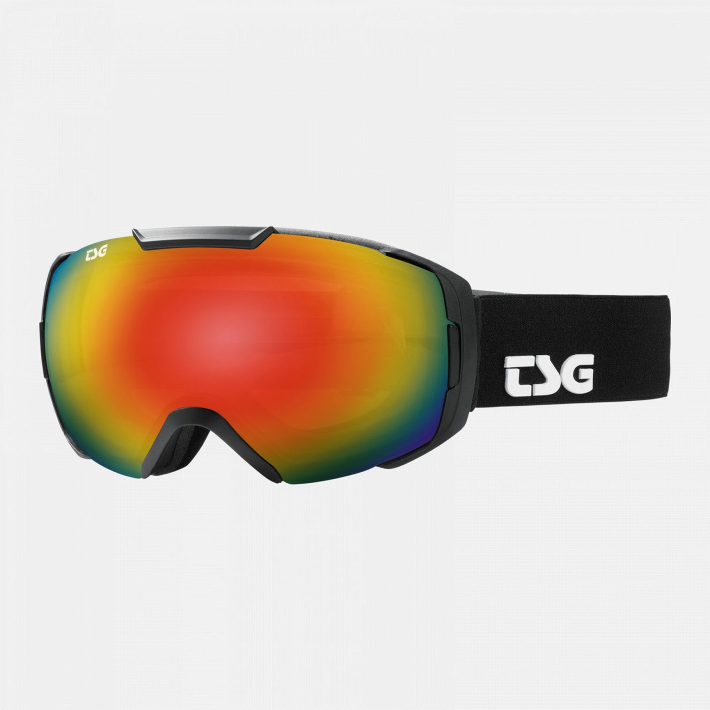 TSG Four Goggle Solid Black - Rainbow Chrome & Yellow Schwarz Bild 1