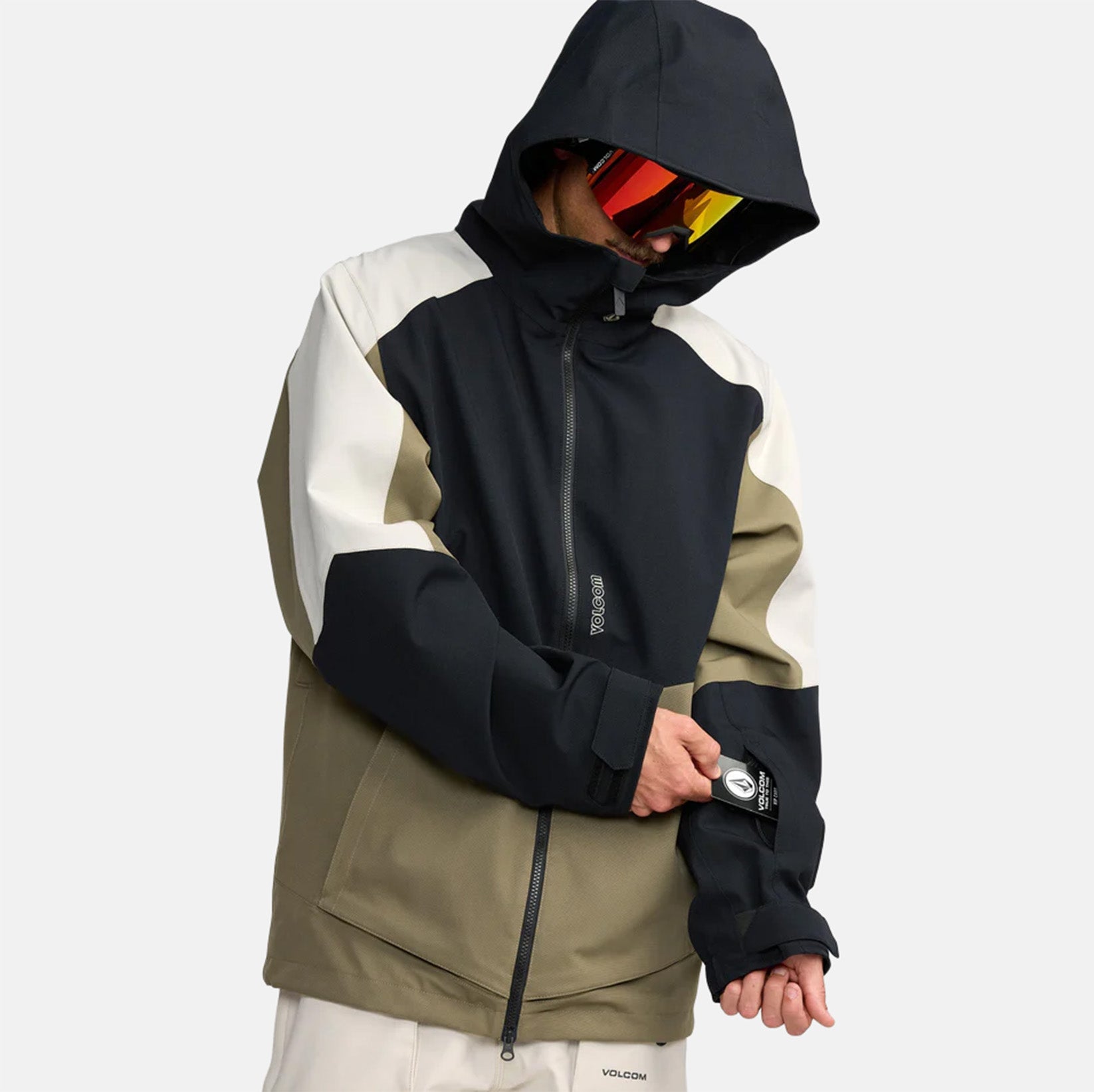 Volcom Brighton Full Zip Jacke - Military Grün Bild 3