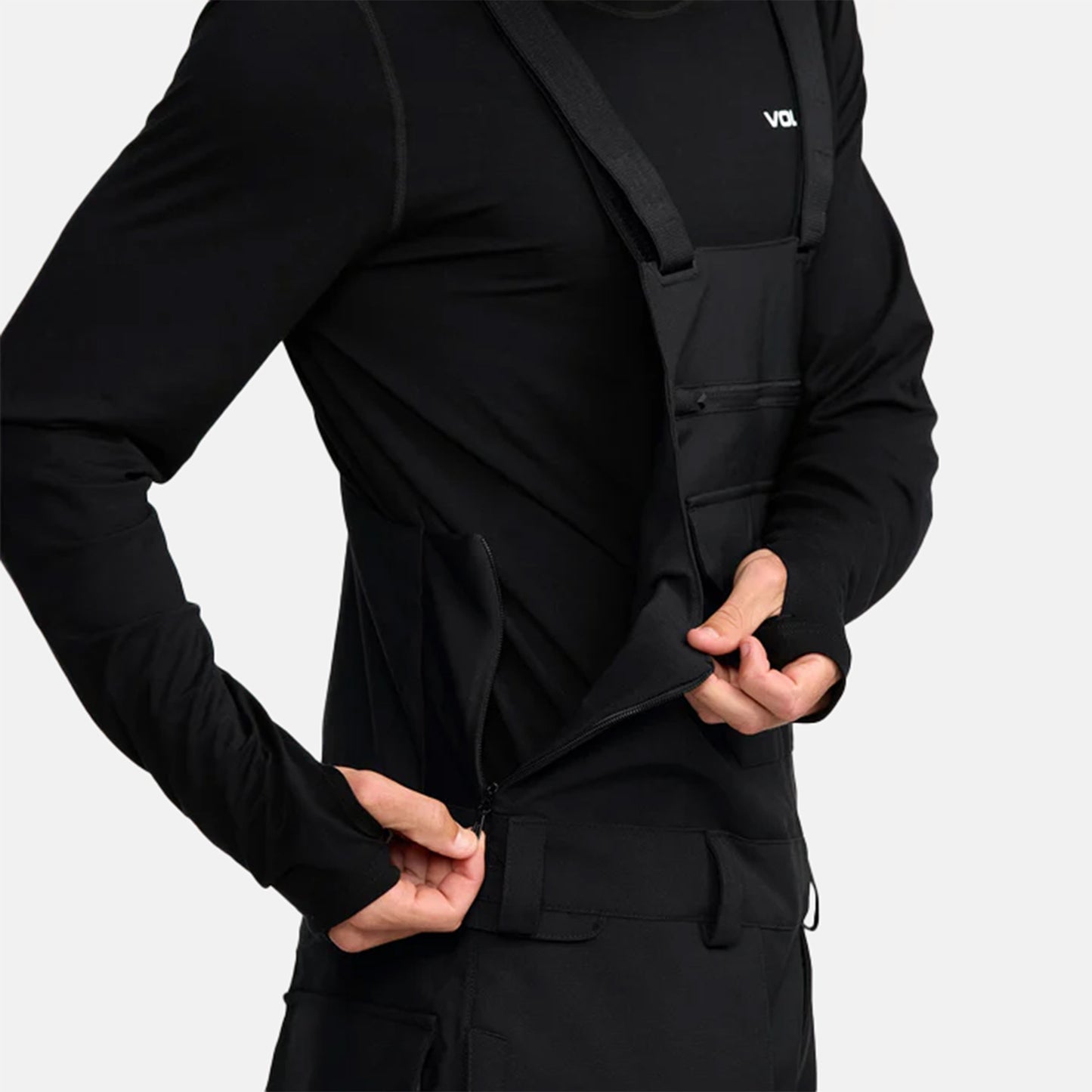 Volcom Roan Bib Overall Pant - Black Schwarz Bild 3