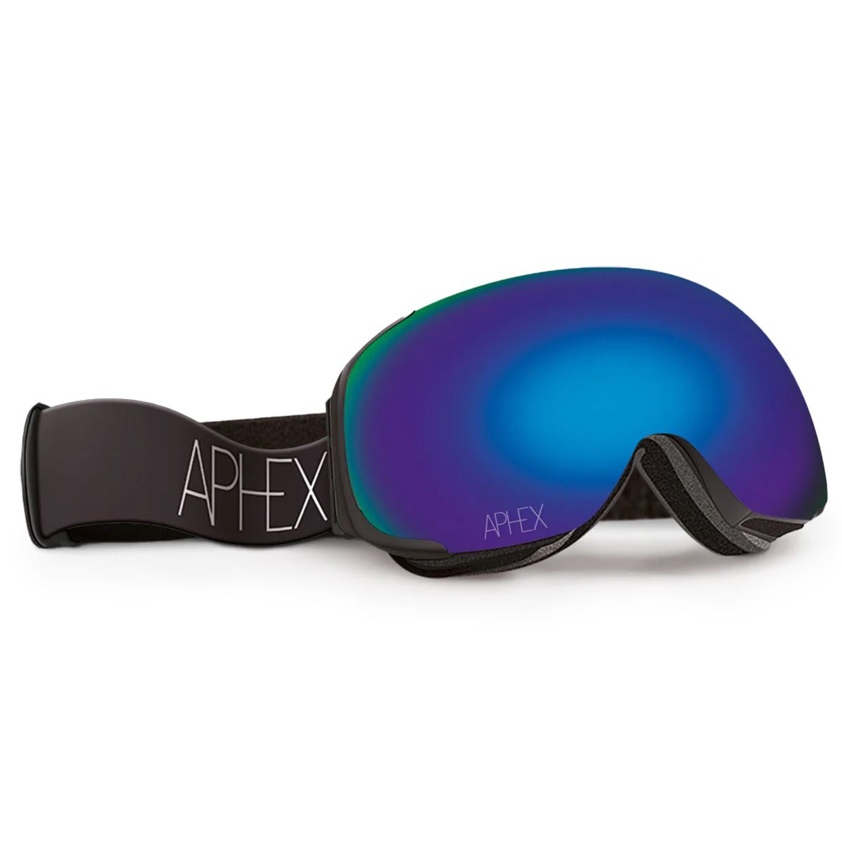 Kepler Junior Matt Black Goggle - Revo Blue